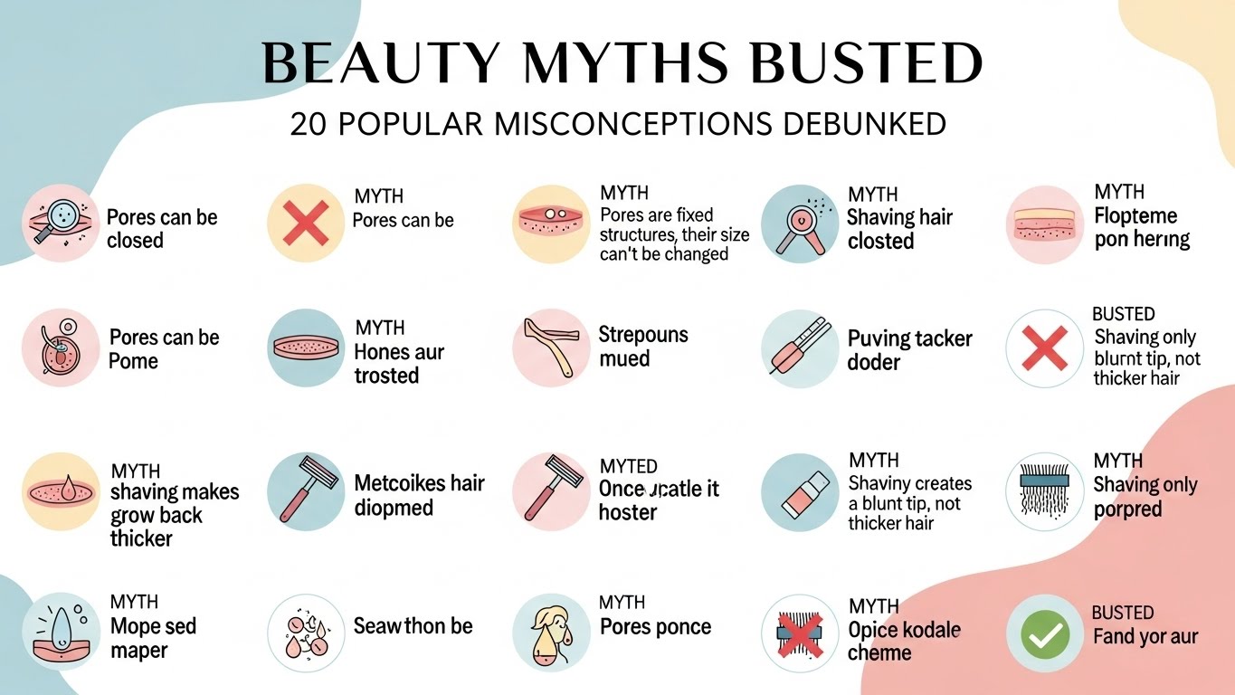 Beauty Myths Busted: 20 Popular Misconceptions Debunked