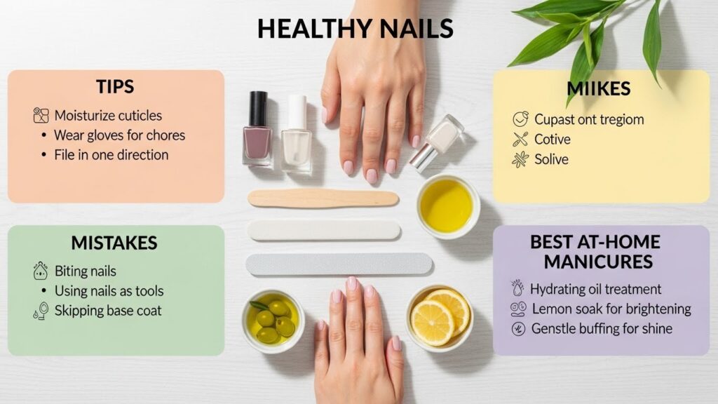 Healthy Nails Guide: Tips, Mistakes, and Best At-Home Manicures